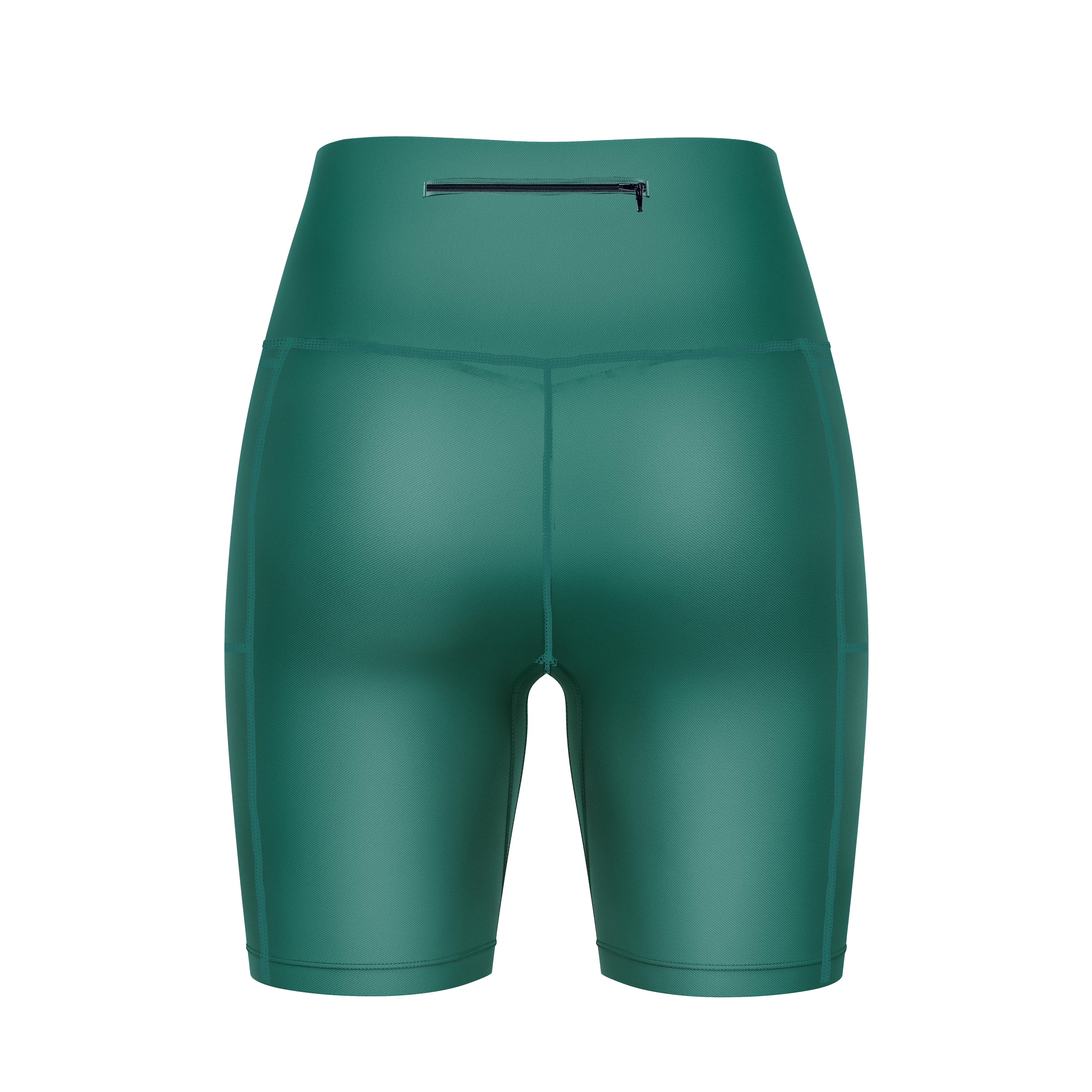 ''Basic b*tch'' forest green fitted shorts - Image 8