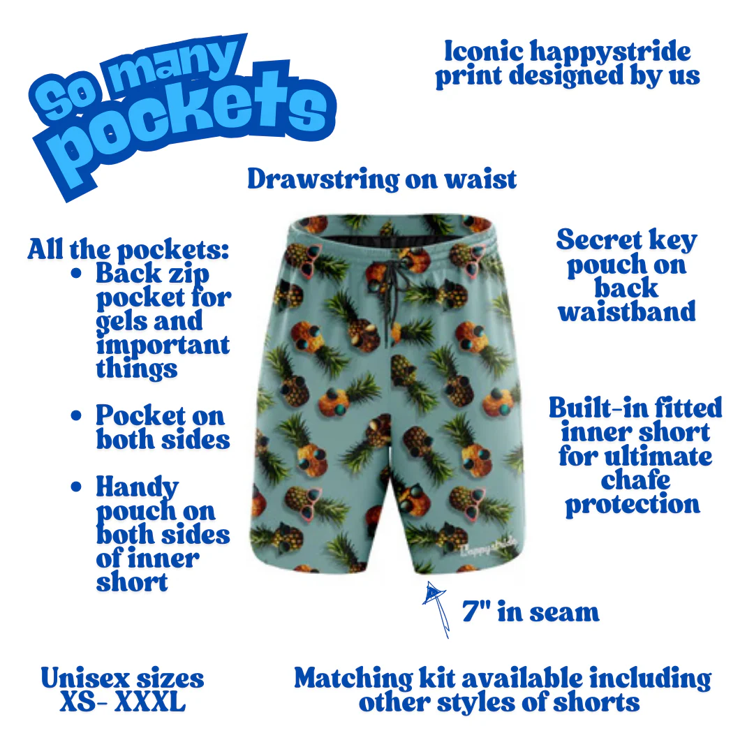 "Club tropicana" fitness shorts (7") - Image 2