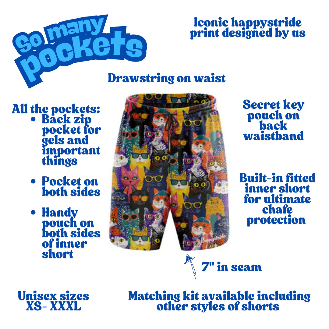 "Meow meow'' fitness shorts (7") - Image 2