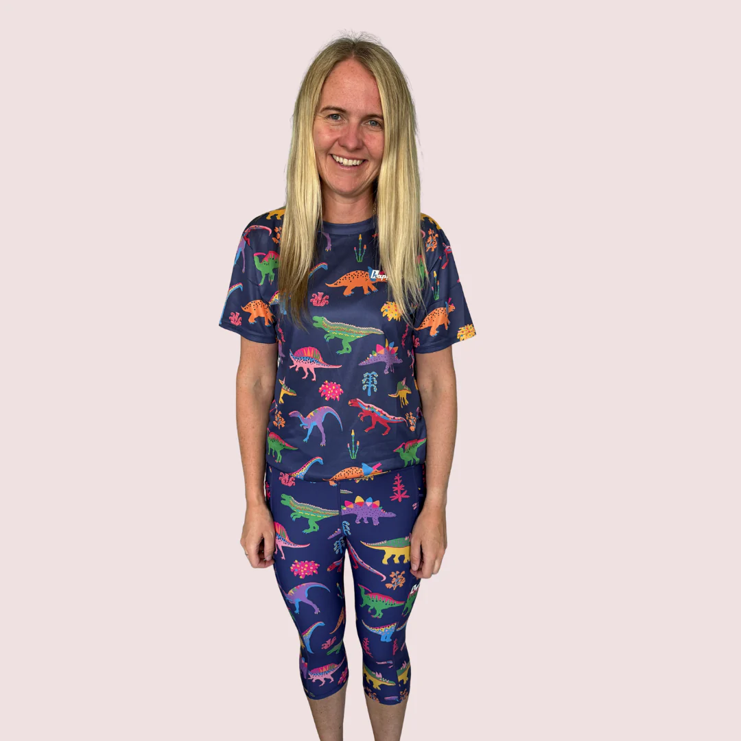 "Mighty dinos" capri leggings - Image 4